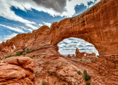 Turret Arch Framed by North Window Arch